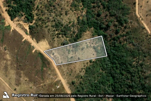 Imagem de satélite de FAZENDA DAS TRÊS BARRAS - GLEBA 40 em Cordisburgo - MG