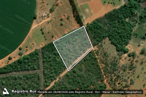 Imagem de satélite de FAZENDA MONJOLOS,LUGAR DENOMINADO CIGANO - FAZENDA CIGANO - Gleba 9 em Morada Nova de Minas - MG