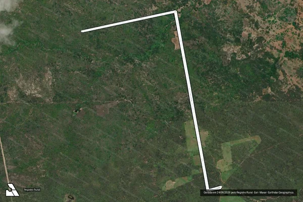 Imagem de satélite de PROJETO DE ASSENTAMENTO PASSAGEM DO JUAZEIRO - ESTRADA VICINAL 19 - Parte 1 em Senador Elói de Souza - RN