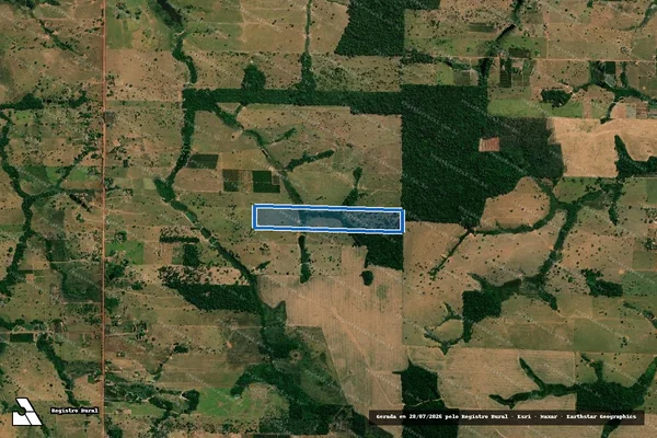 Imagem de satélite de LOTE 70C GLEBA 04 SETOR ROLIM DE MOURA PIC GY-PARANÁ - Parte 1 em Rolim de Moura - RO