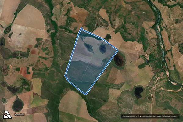 Imagem de satélite de FAZENDA SANTANA em São Valério - TO