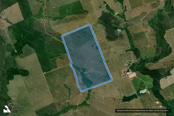 Imagem de satélite de FAZENDA SAO CAETANO - 001 em Bom Jesus do Tocantins - PA