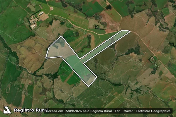 Imagem de satélite de GRANJA ZANDIR - Parte 1 em Santiago - RS