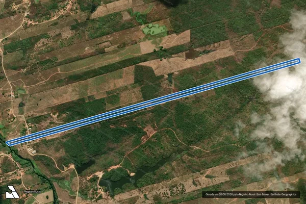 Imagem de satélite de SÍTIO GANGORRA ? LOTE 1383 - Parte 1 em Várzea Alegre - CE