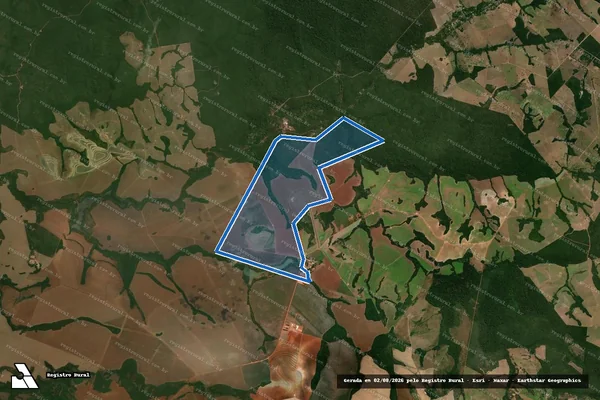 Imagem de satélite de FAZENDA DOURADO - FAZENDA DOURADO ? MAT 2890 em Nortelândia - MT