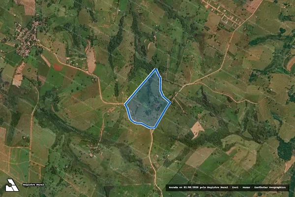 Imagem de satélite de SITIO YABUNAKA-GLEBA 01 - SITIO YABUNAKA-GLEBA 01 em Álvares Machado - SP