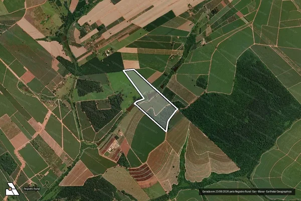 Imagem de satélite de SÍTIO NOSSA SENHORA DE FÁTIMA - Parcela 1 em Irapuã - SP