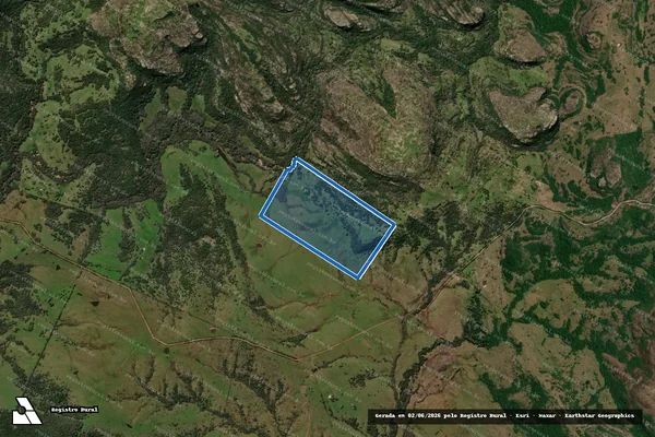 Imagem de satélite de Fazenda Santa Maria I - Parte 1 em Caçapava do Sul - RS