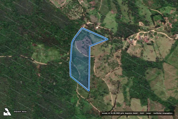 Imagem de satélite de SÍTIO LAGEADINHO - Gleba MARIA SOLANGE CROPOLATO PEDROSO em Cerro Azul - PR