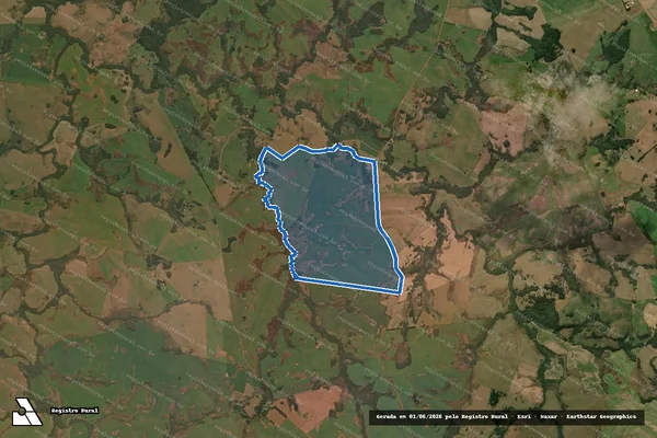 Imagem de satélite de Fazenda Água Azul  - Parcela 1 em Esmeralda - RS