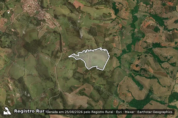 Imagem de satélite de Fazenda Cachoeira - Parte 1 em São João da Mata - MG