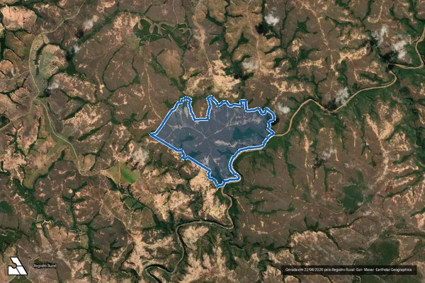 Imagem de satélite de FAZENDA PALMEIRAS - Gleba 01 em São Gonçalo do Abaeté - MG