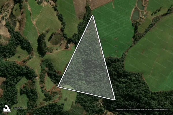 Imagem de satélite de LOTE 17 - RESERVA LEGAL ? P.A. SANTA ROSA III - GLEBA A em Abelardo Luz - SC