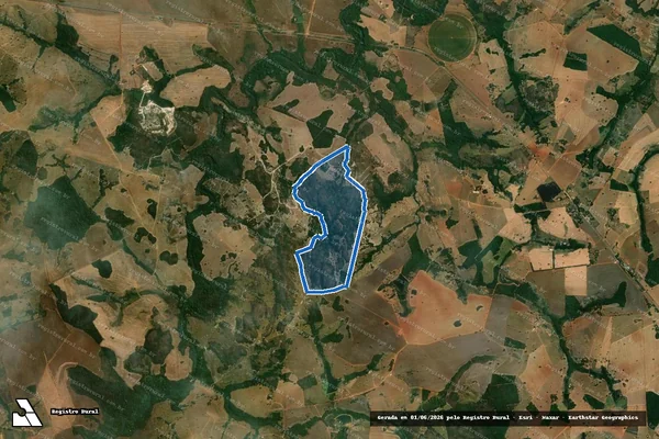 Imagem de satélite de FAZENDA CÓRREGO FUNDO em Piracanjuba - GO