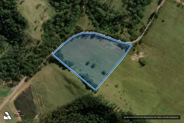 Imagem de satélite de Sitio Pedacinho do Ceu - Parte 1 em Reserva - PR