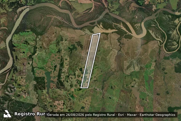 Imagem de satélite de Fazenda Água Boa - Parte 1 em Minas do Leão - RS