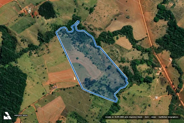 Imagem de satélite de Fazenda São Bento - Parcela 1 em São Roque de Minas - MG