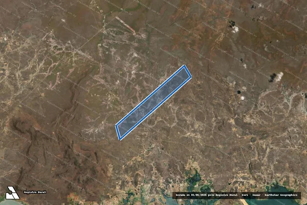 Imagem de satélite de FAZENDA CEDRO em Casa Nova - BA