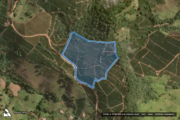Imagem de satélite de Fazenda São José da Bela Vista - Sitio Sao Jose em Poço Fundo - MG