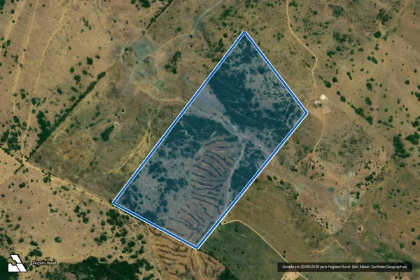 Imagem de satélite de FAZENDA PIRATININGA - Parte 1 em Jordânia - MG