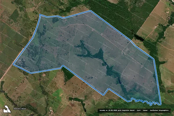Imagem de satélite de FAZENDA MUTEMA em Santa Fé do Araguaia - TO
