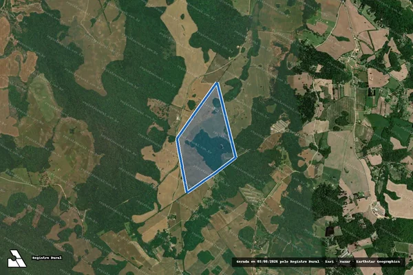 Imagem de satélite de Matrícula 21.575 - Matrícula 21.575 em Lapa - PR
