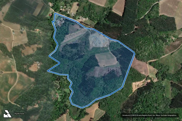 Imagem de satélite de SITIO SIKON - Única em Quitandinha - PR
