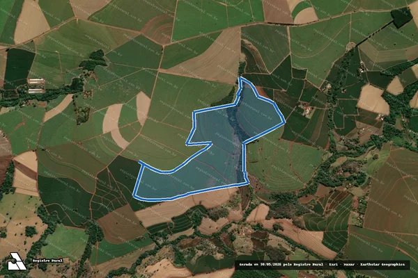 Imagem de satélite de Fazenda São Pedro II - Gleba 1 em Batatais - SP