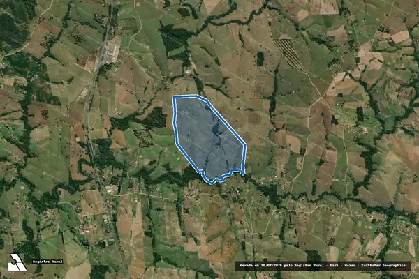 Imagem de satélite de FAZENDA DONA NINA - Parcela 1 em Santo Antônio da Platina - PR