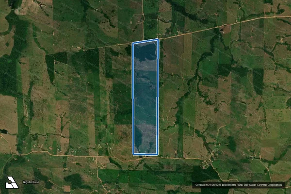 Imagem de satélite de SITIO PE DE SERRA-GLEBA RIO ALTO-SETOR SANTA CRUZ