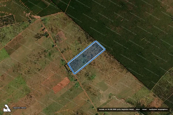 Imagem de satélite de P.A. MUTUM - Lote 160 em Ribas do Rio Pardo - MS
