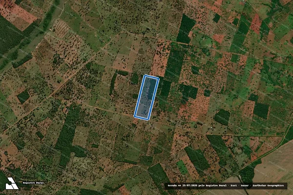 Imagem de satélite de P.A. MONJOLINHO - Lote 214 em Anastácio - MS
