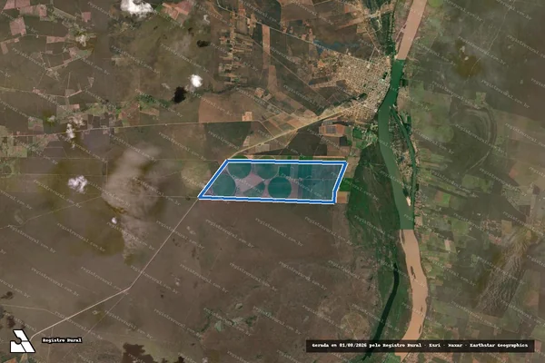 Imagem de satélite de Fazenda Lagoa Danta I - Gleba 01 em Manga - MG