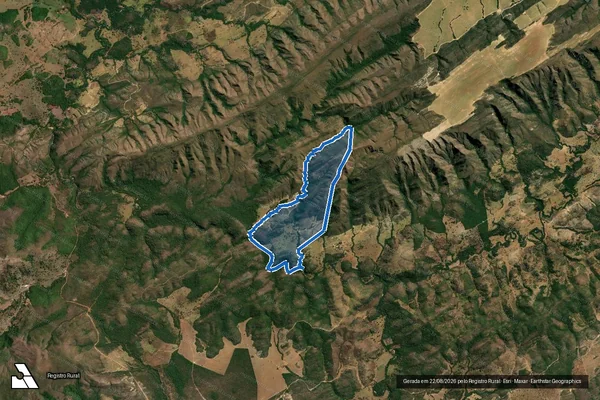 Imagem de satélite de Lotes 01 e 02 do Loteamento Fazenda Cachoeira - Parte 1 em Água Fria de Goiás - GO