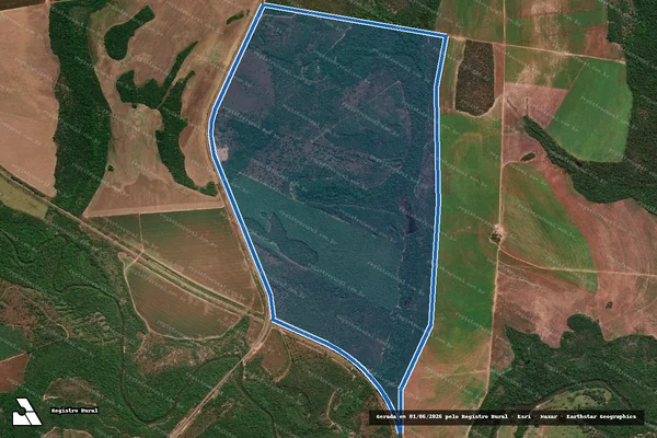 Imagem de satélite de Fazenda Flor de Goiás i ? Gleba 01 - Fazenda Flor de Goiás I ? Gleba 01 em Brejinho de Nazaré - TO