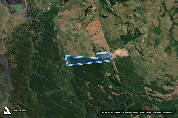 Imagem de satélite de Fazenda Charrua III - Gleba ? 03 em Butiá - RS