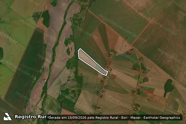 Imagem de satélite de Projeto de Assentamento Margarida Alves - LOTE 06 em Rio Brilhante - MS