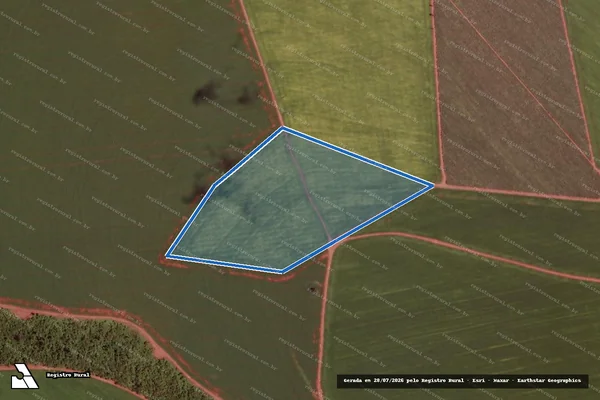 Imagem de satélite de Fazenda Santo Inácio - PARTE 1 em Pirajuba - MG