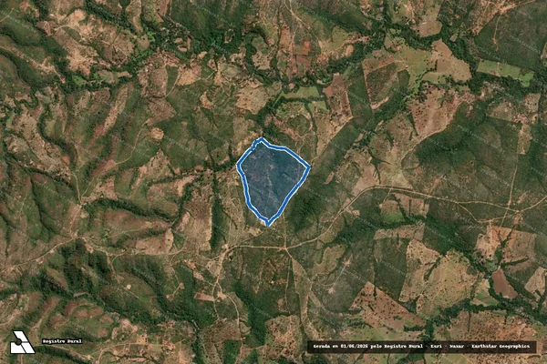 Imagem de satélite de FAZENDA FORQUILHA em Bocaiúva - MG