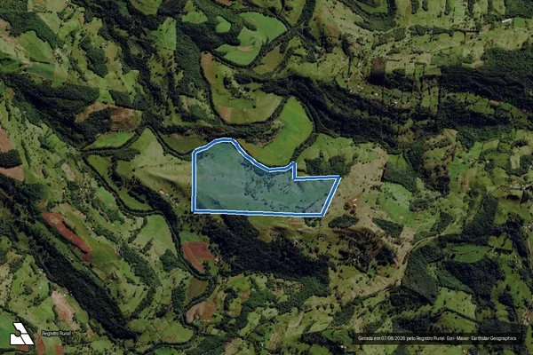 Imagem de satélite de FAZENDA CAMPO GRANDE - LOTES COLONIAIS N°S 76, 121, 122, 123 E 214 - Única em Santa Terezinha do Progresso - SC