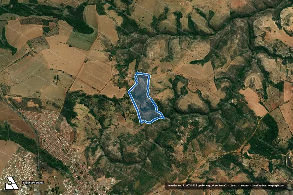 Imagem de satélite de Fazenda Andorinhas - Parte 1 em Presidente Olegário - MG