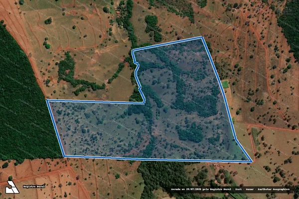 Imagem de satélite de FAZENDA TRÊS BARRAS - 001 em Prata - MG