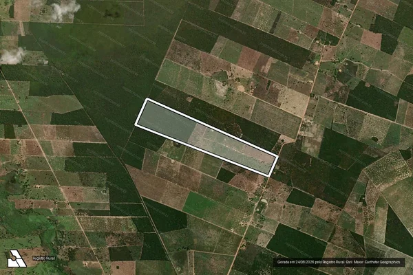 Imagem de satélite de Lote : 384 - PA.Angical - 384 em Angical - BA