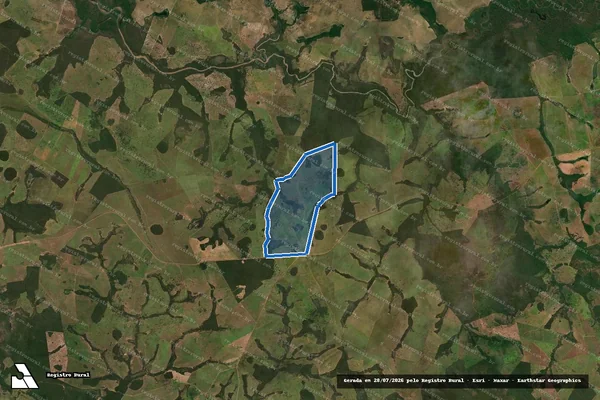 Imagem de satélite de Fazenda Nossa Senhora Aparecida - Parte 1 em Alcinópolis - MS
