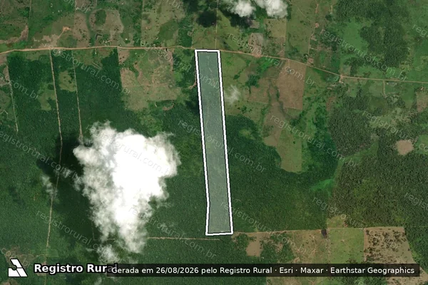 Imagem de satélite de FAZENDA MONTE VERDE - Parte I em Iracema - RR