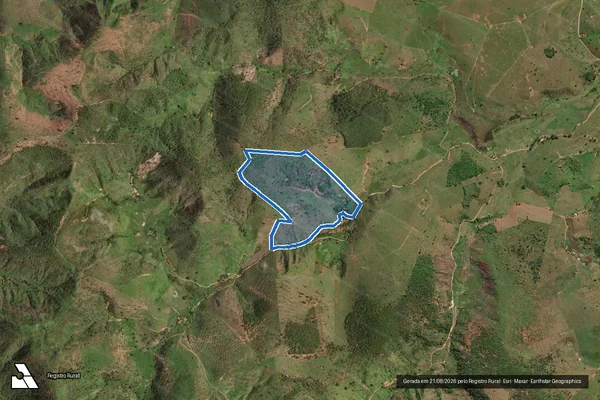 Imagem de satélite de FAZENDA VALE VERDE em São José do Divino - MG