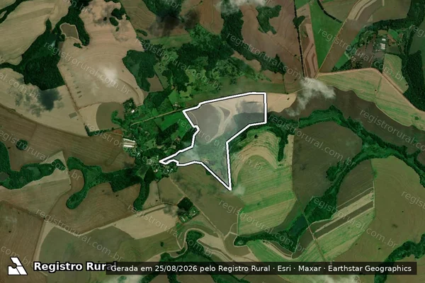 Imagem de satélite de FAZENDA ELDORADO - Parte 1 em Marilândia do Sul - PR