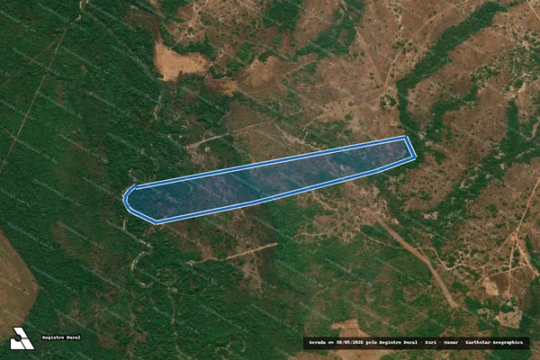Imagem de satélite de Parte do Lote 19, da 18ª Etapa do Loteamento Araguacema - Parte 9 em Dois Irmãos do Tocantins - TO