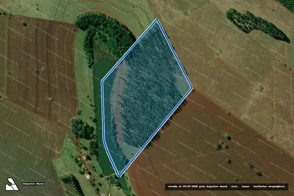 Imagem de satélite de Fazenda Matao e Fazenda Pernambuco - Area 2 em Manduri - SP