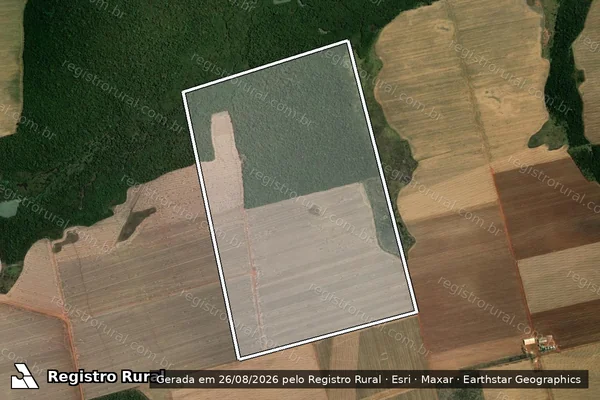 Imagem de satélite de FAZENDA SANTO ANTÔNIO ? II - Área Remanescente em São José do Xingu - MT